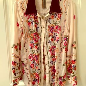 Embroidered Aratta blouse